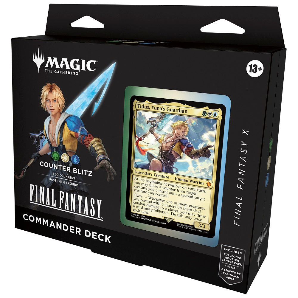 final fantasy decks mtg Wizards of The Coast Magic: The Gathering Final Fantasy Commander Deck Japanese Version (Complete Set of 4 Decks)