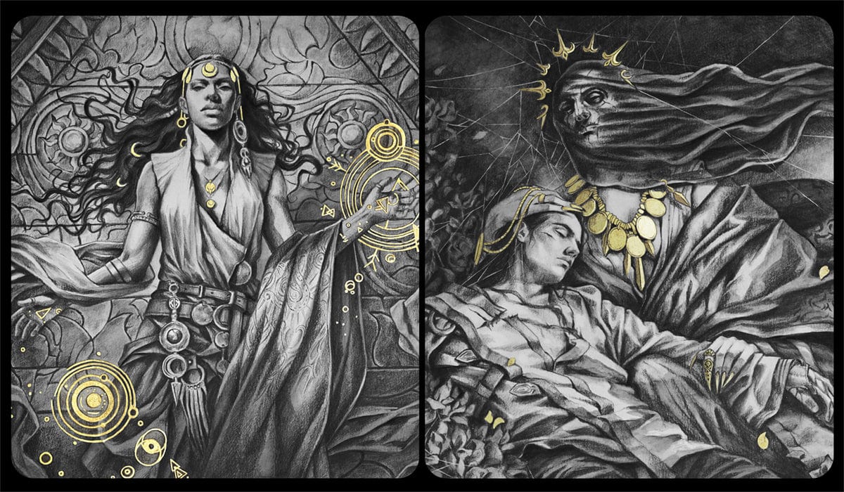 Secret Lair Sketches - Magali Villeneuve - Double Sided Serialized Playmat