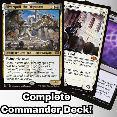 Magic the Gathering - Silverquill, the Disputant - Custom Built Commander Deck