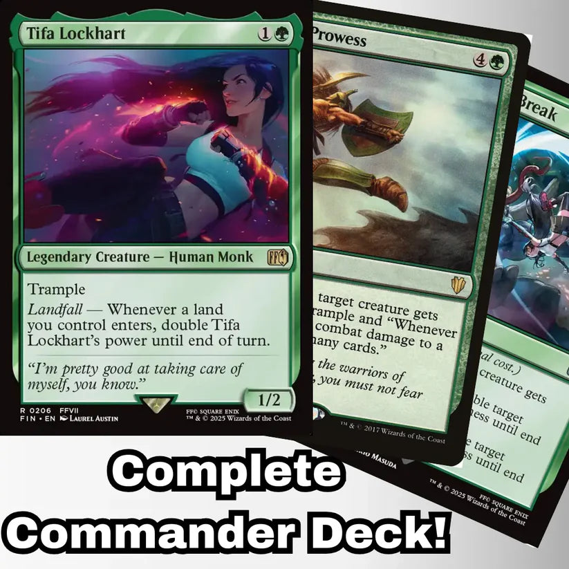 Magic the Gathering - Tifa Lockhart - Custom Built Commander Deck