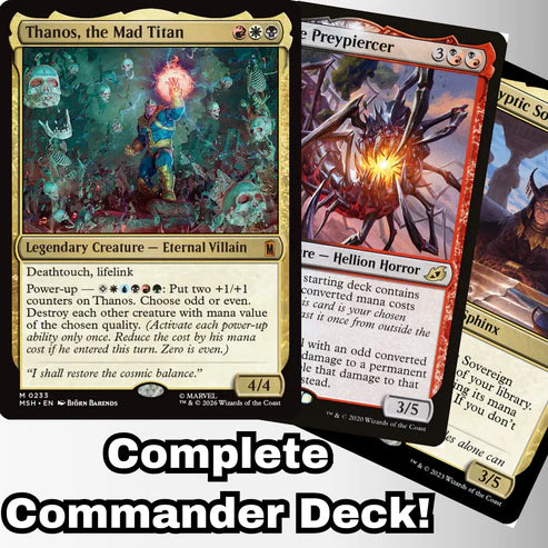 Magic the Gathering - Thanos, the Mad Titan - Custom Built Commander Deck