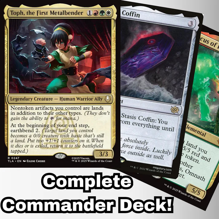 Magic the Gathering - Toph, the First Metalbender - Custom Built Commander Deck