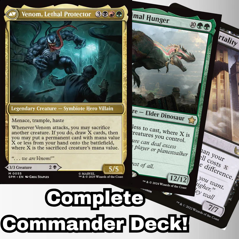 Magic the Gathering - Venom, Lethal Protector // Eddie Brock - Custom Built Commander Deck