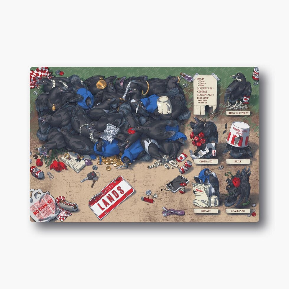 Playmat - World of Trash - Crows - Corvid Chaos