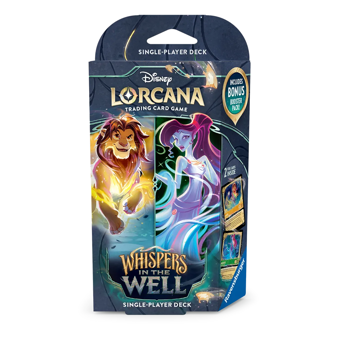 Lorcana - Whispers in the Well - Amber & Emerald // Simba & Megara