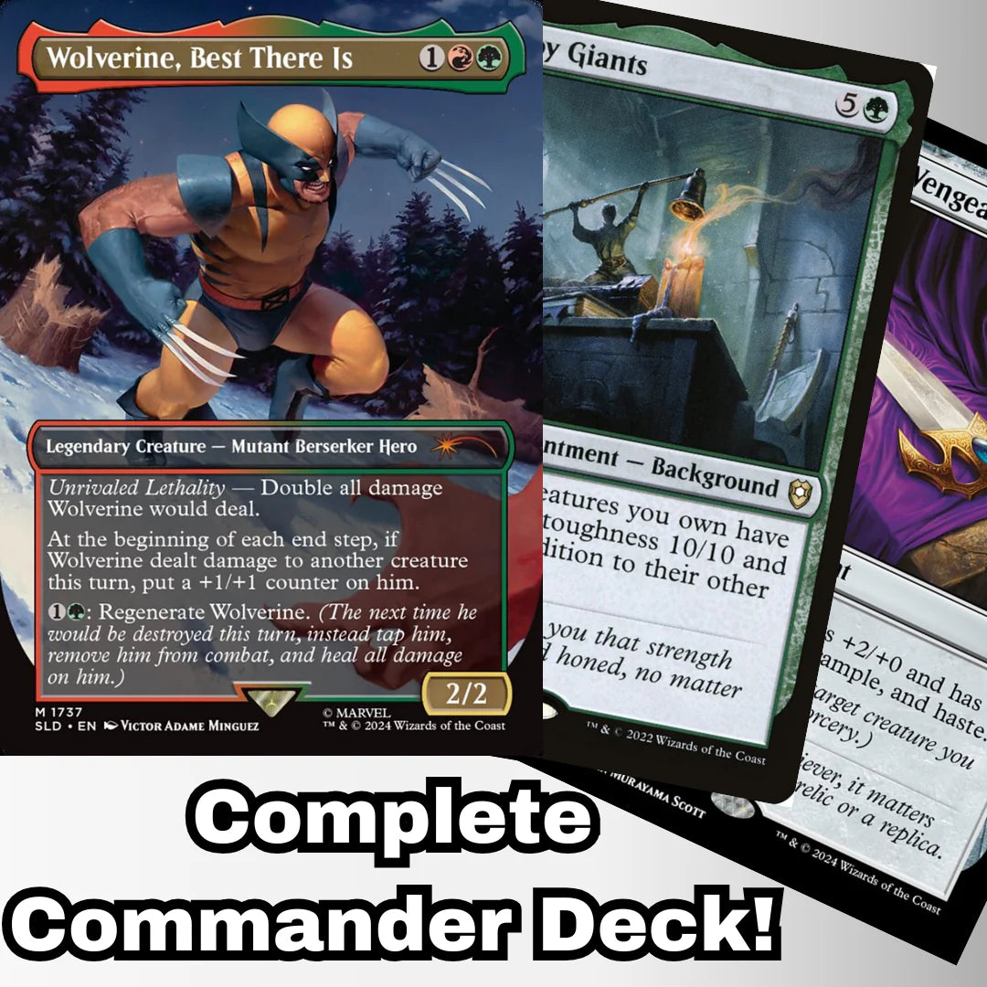 mtg wolverine cards Magic the Gathering - Wolverine, Best There Is Commander Deck Ready-2-Play:Deck inkl. Lotus Starter Bundle Magic: The Gathering Gift Bundle remove him from combat 401 Games Canada -