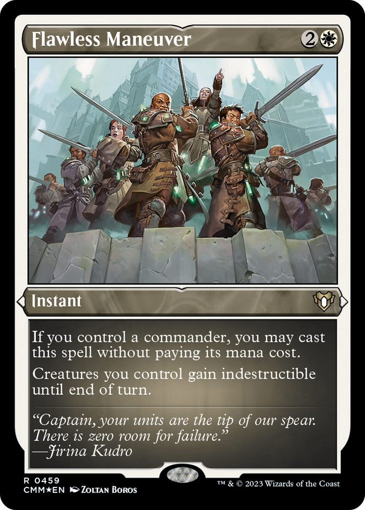 Flawless Maneuver (CMM-459) - Commander Masters Etched Foil