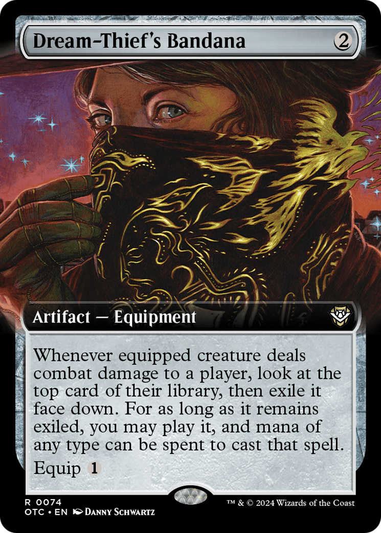 Dream-Thief's Bandana (Extended Art) (OTC-074) - Outlaws of Thunder Junction Commander: (Extended Art)