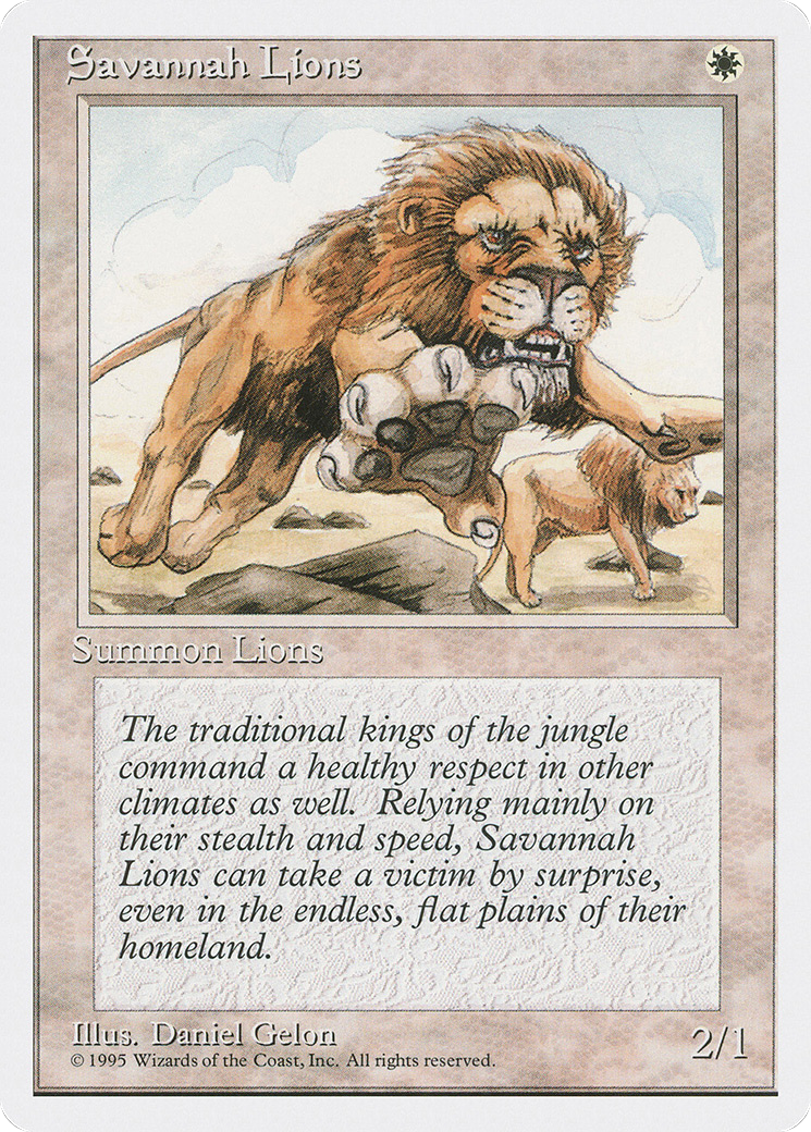 Savannah Lions (4ED-48) - Fourth Edition