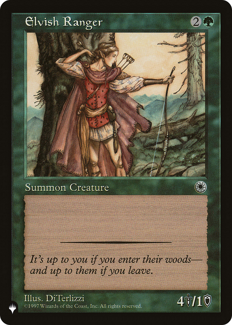 Elvish Ranger (LIST-165) - The List