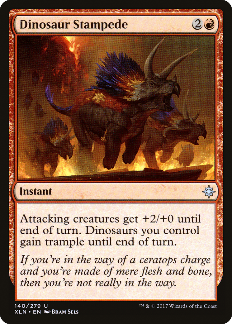 Dinosaur Stampede (XLN-140) - Ixalan Foil