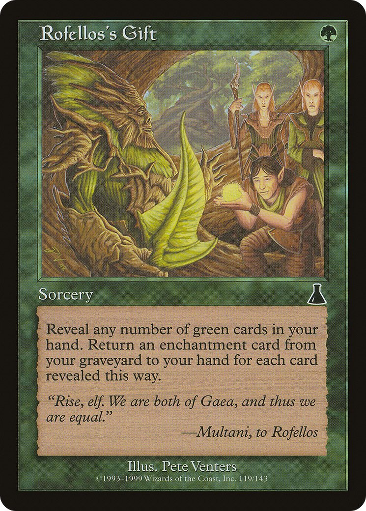 Rofellos's Gift (UDS-119) - Urza's Destiny