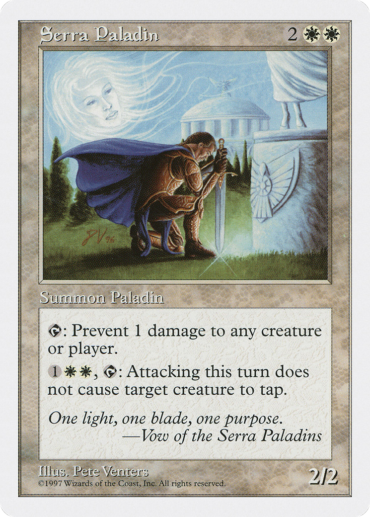 Serra Paladin (5ED-61) - Fifth Edition