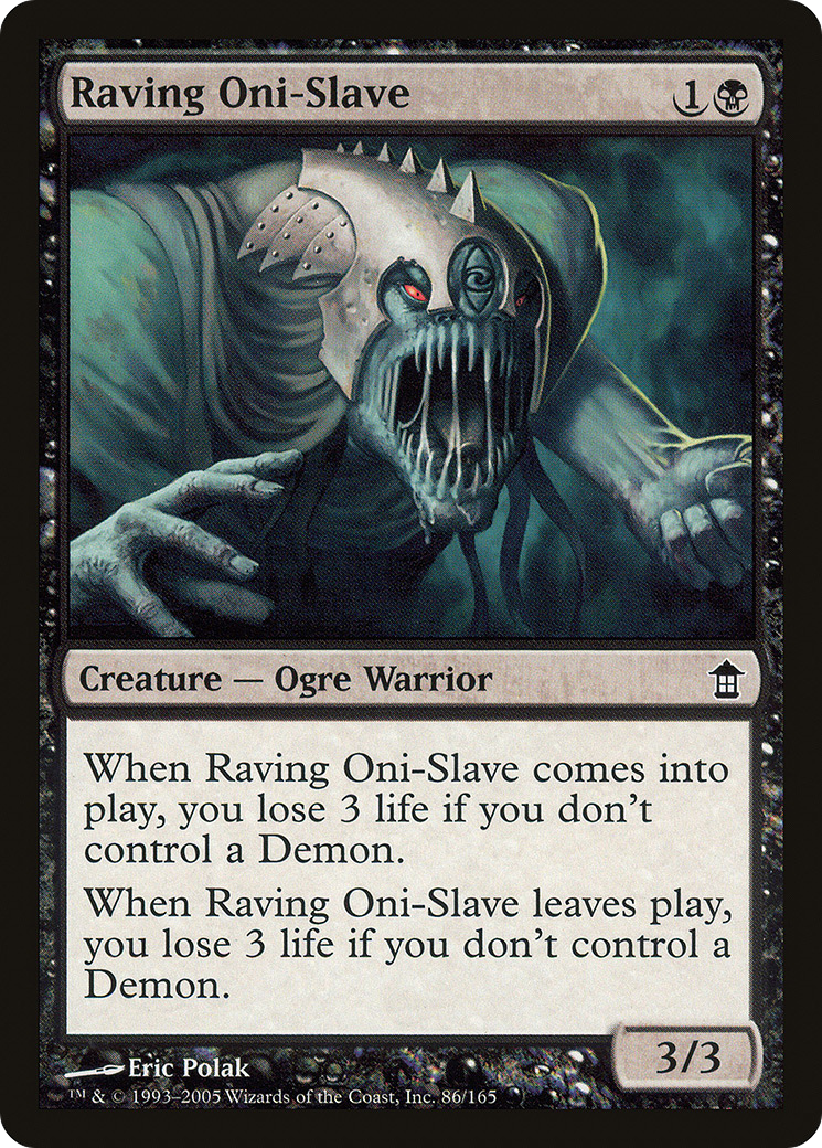 Raving Oni-Slave (SOK-086) - Saviors of Kamigawa Foil