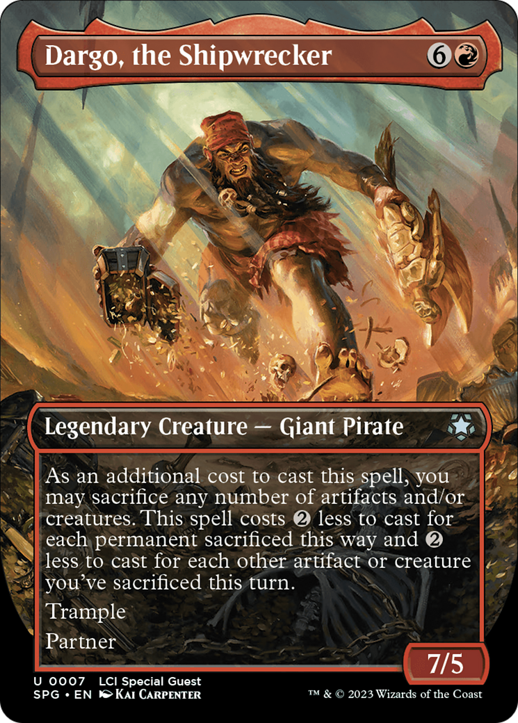 Dargo, the Shipwrecker (Borderless) (SPG-007) - Special Guests (Borderless) Foil