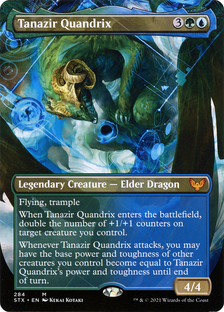 Tanazir Quandrix (Borderless) (STX-284) - Strixhaven: School of Mages (Borderless) Foil