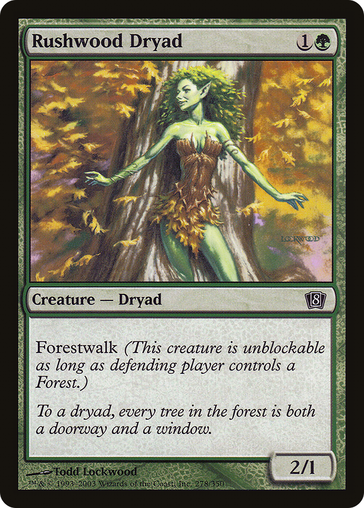 Rushwood Dryad (8ED-278) - 8th Edition