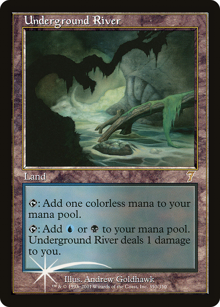 Underground River (7ED-350) - 7th Edition Foil