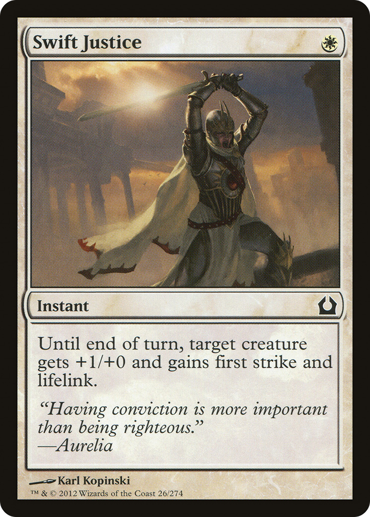 Swift Justice (RTR-026) - Return to Ravnica