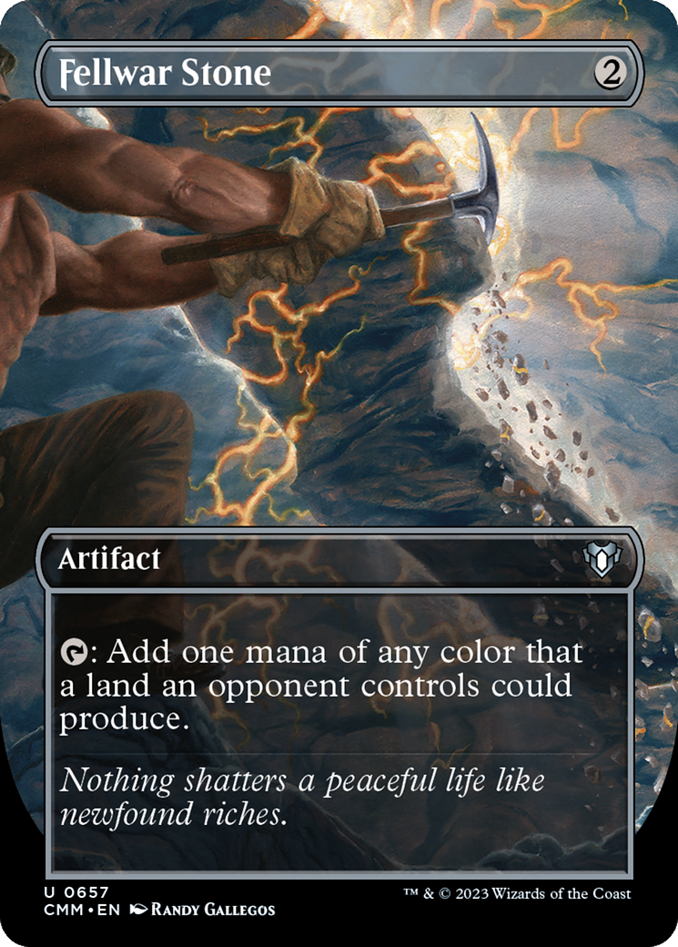 Fellwar Stone (Borderless) (CMM-657) - Commander Masters (Borderless) Foil
