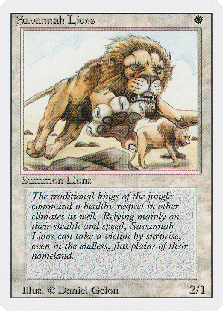 Savannah Lions (3ED-39) - Revised Edition