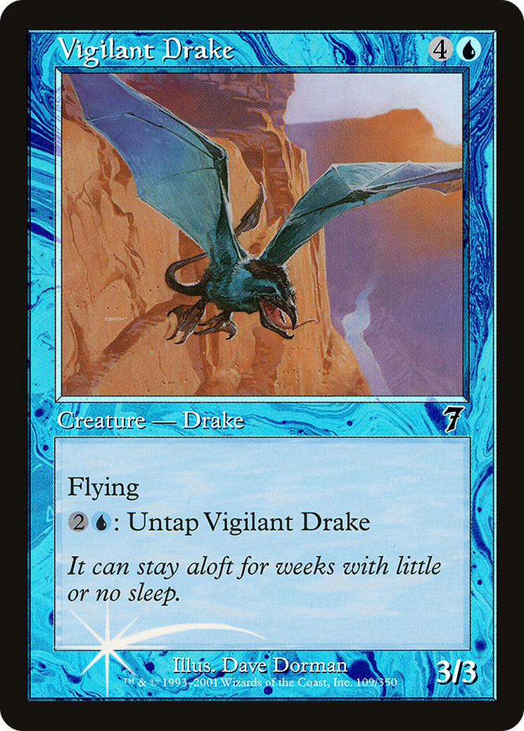Vigilant Drake (7ED-109) - 7th Edition Foil