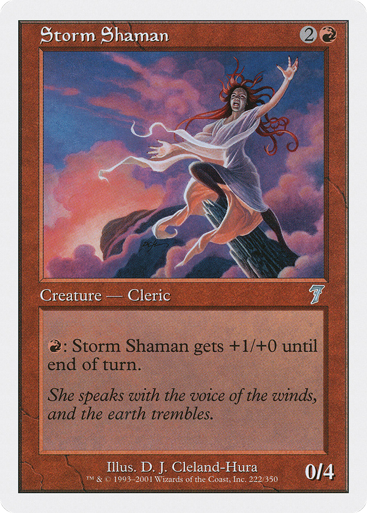 Storm Shaman (7ED-222) - 7th Edition Foil