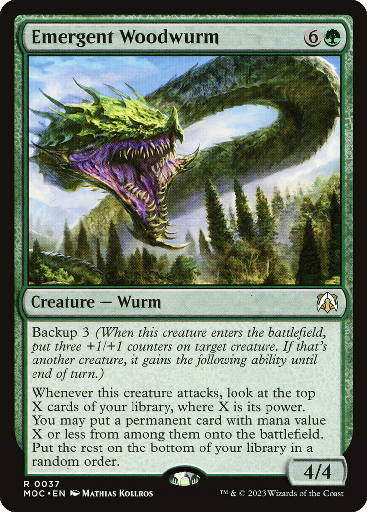 Emergent Woodwurm (MOC-037) - March of the Machine Commander