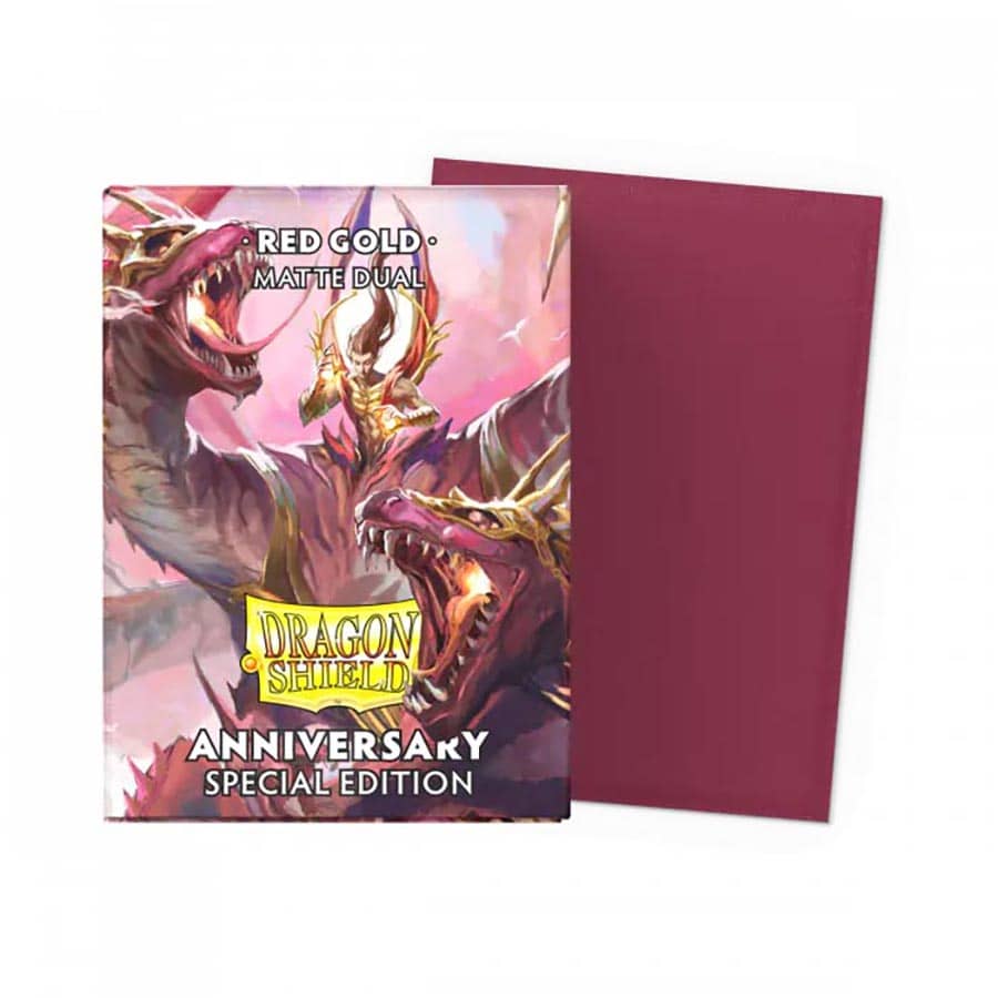 Standard - Pomegranate & Gold - Matte Dual Sleeves (100ct)
