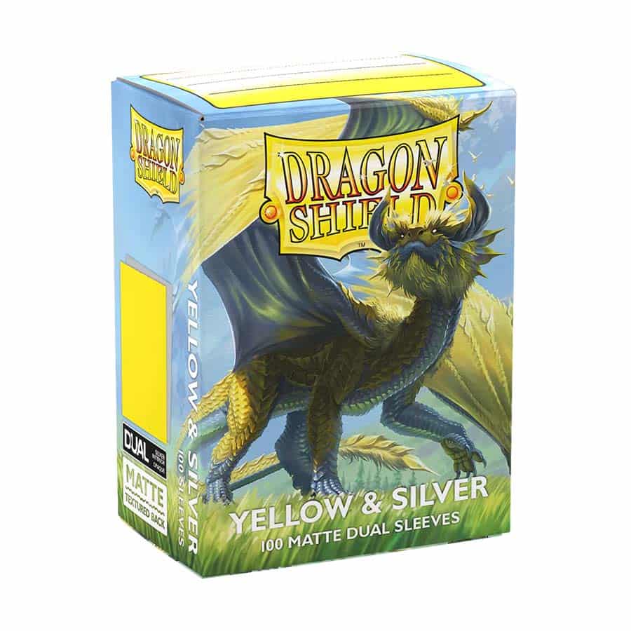 Standard - Yellow and Silver - Dual Matte Sleeves (100ct)