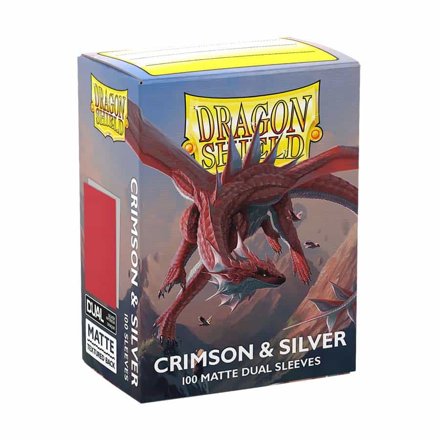 Standard - Crimson and Silver - Dual Matte Sleeves (100ct)