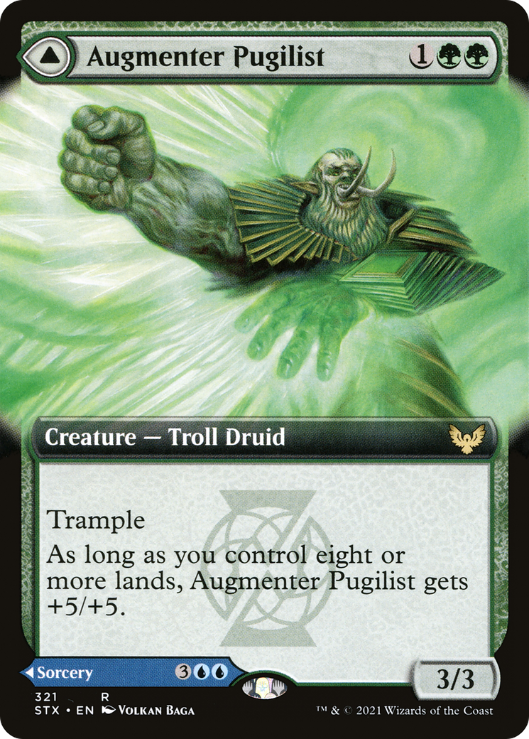Augmenter Pugilist // Echoing Equation (STX-321) - Strixhaven: School of Mages: (Extended Art) Foil