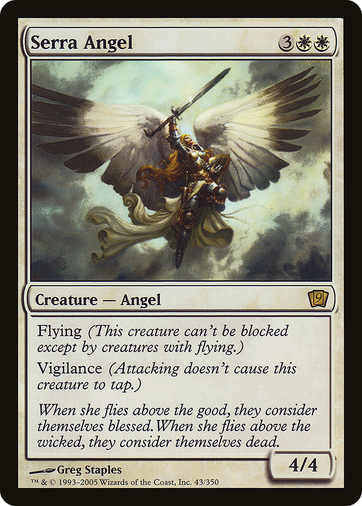 Serra Angel (9ED-43★) - 9th Edition