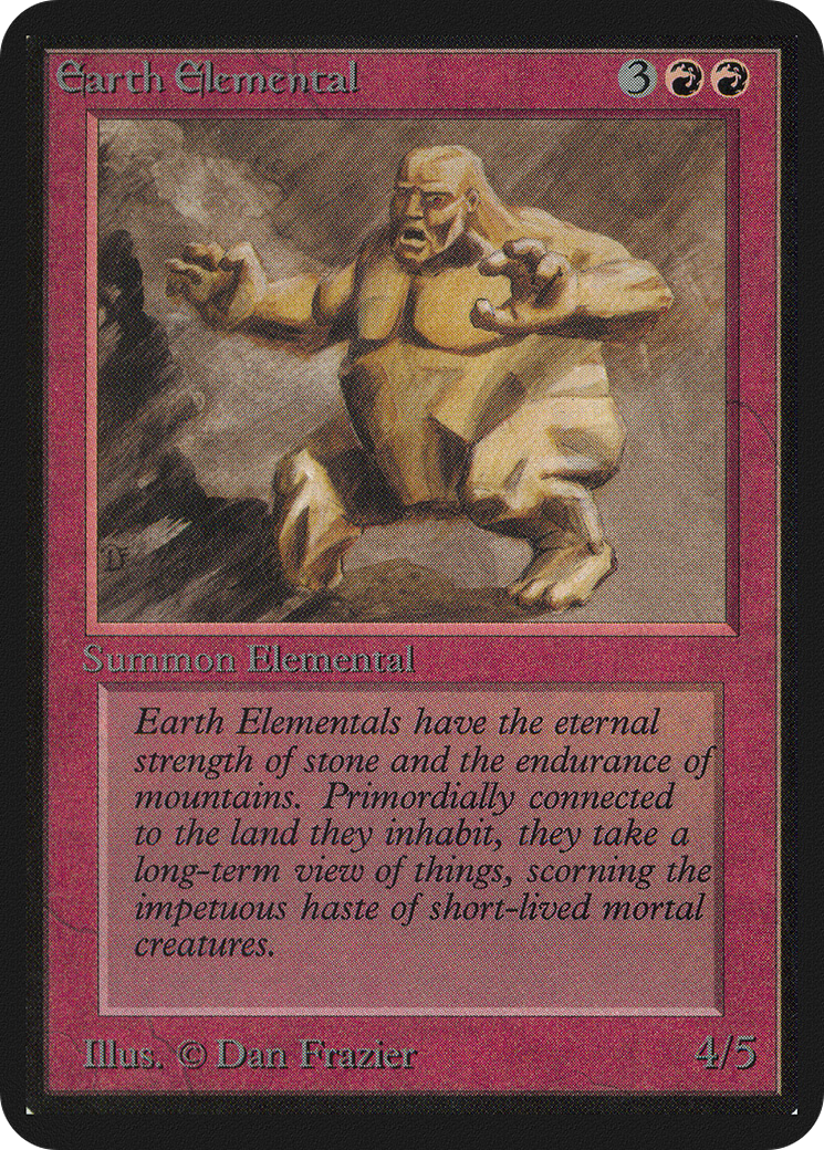 Earth Elemental (LEA-144) - Limited Edition Alpha