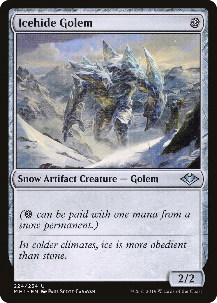 Icehide Golem (MH1-224) - Modern Horizons Foil