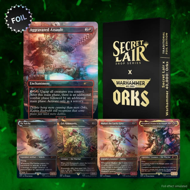 Magic the Gathering - Secret Lair - Warhammer 40k: Orks - Traditional Foil