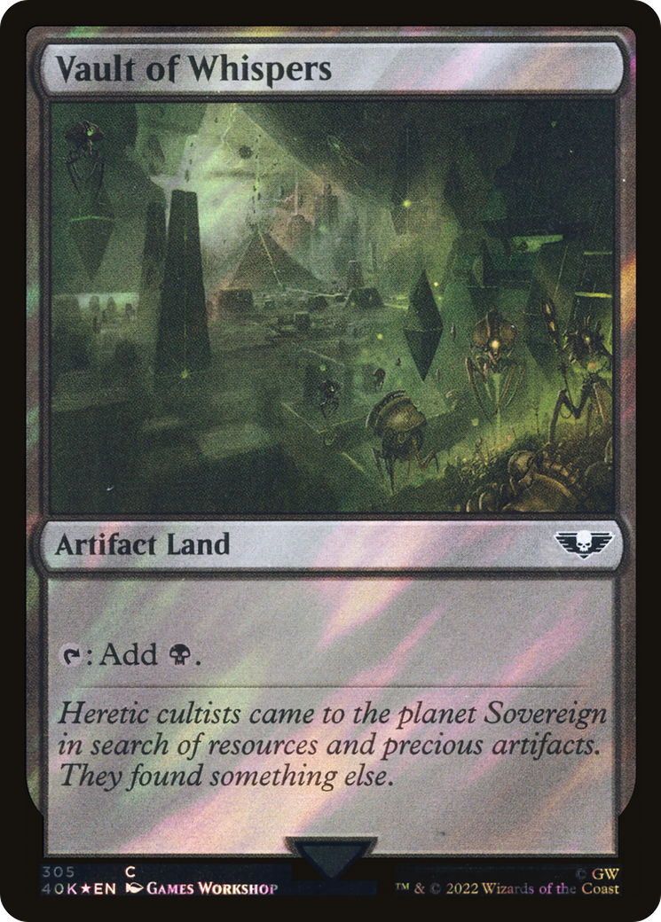Vault of Whispers (Surge Foil) (40K-305★) - Warhammer 40,000 Commander Foil