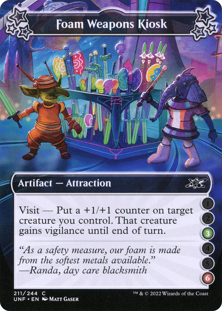 Foam Weapons Kiosk (3-6) (UNF-211B) - Unfinity Foil