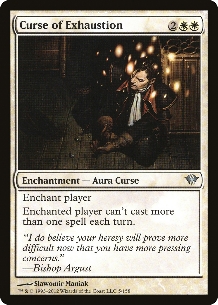 Curse of Exhaustion (DKA-005) - Dark Ascension Foil