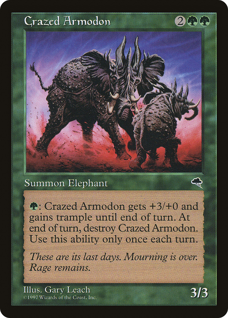 Crazed Armodon (TMP-220) - Tempest