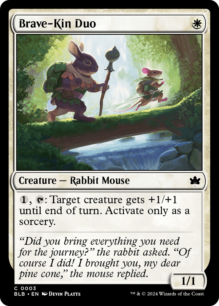 Brave-Kin Duo (BLB-003) - Bloomburrow Foil