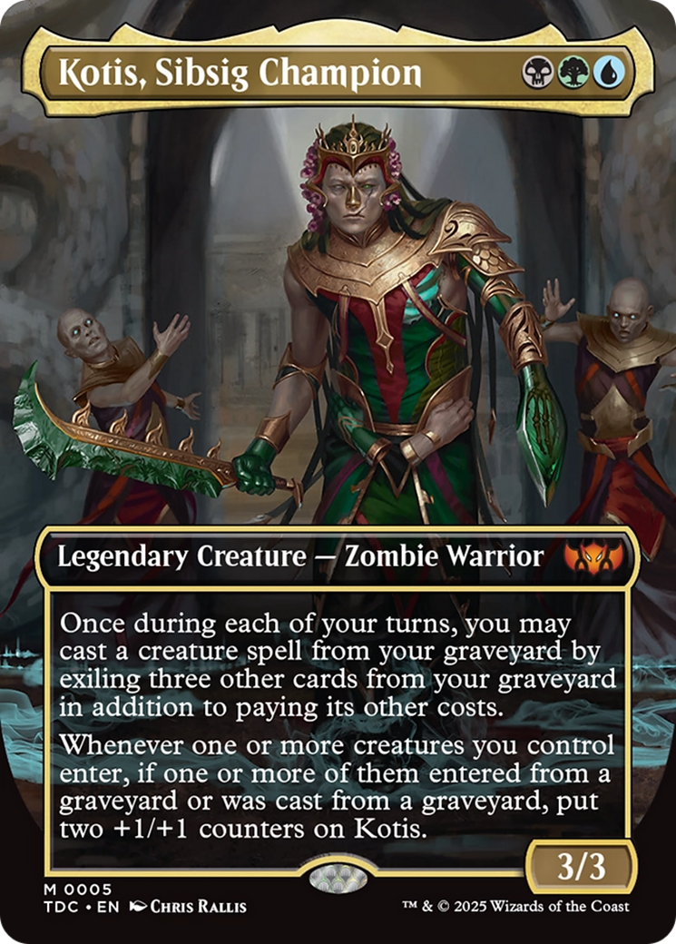 Kotis, Sibsig Champion (TDC-005) - Commander: Tarkir: Dragonstorm (Borderless)