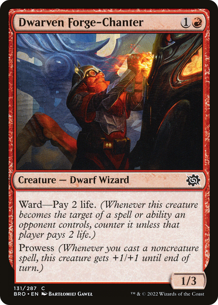 Dwarven Forge-Chanter (BRO-131) - The Brothers' War Foil