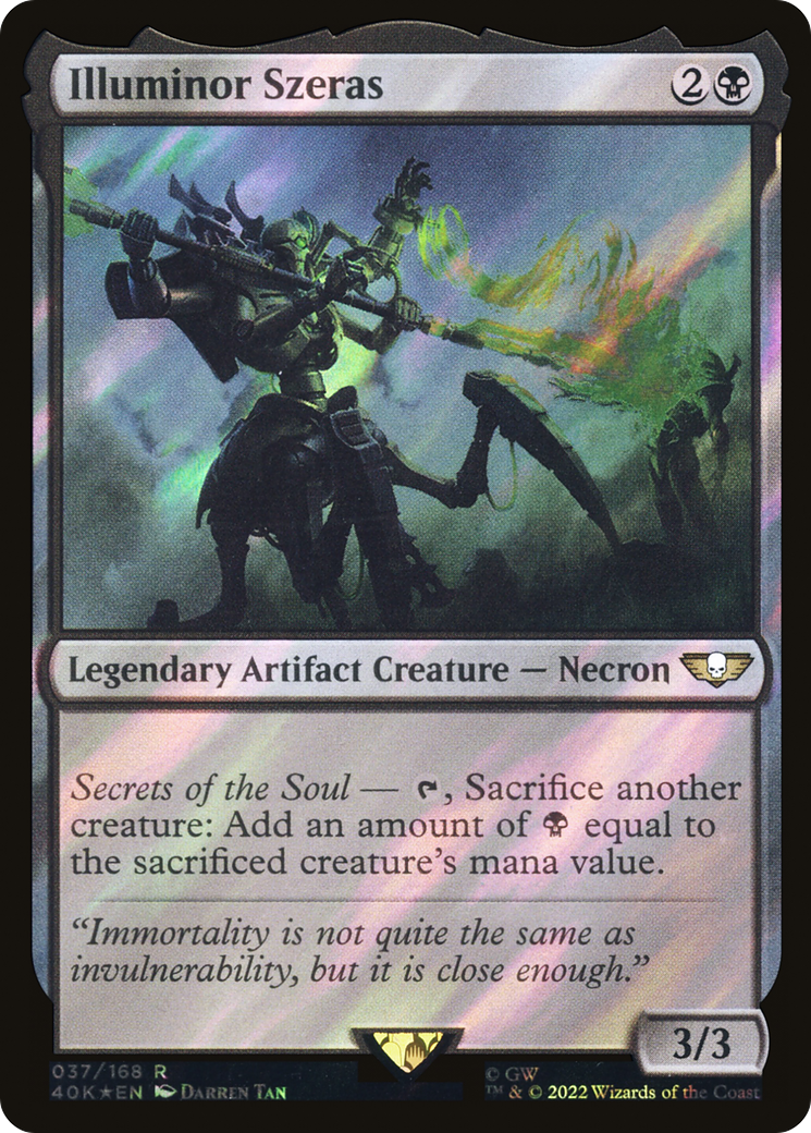 Illuminor Szeras (Surge Foil) (40K-37★) - Warhammer 40,000 Commander Foil
