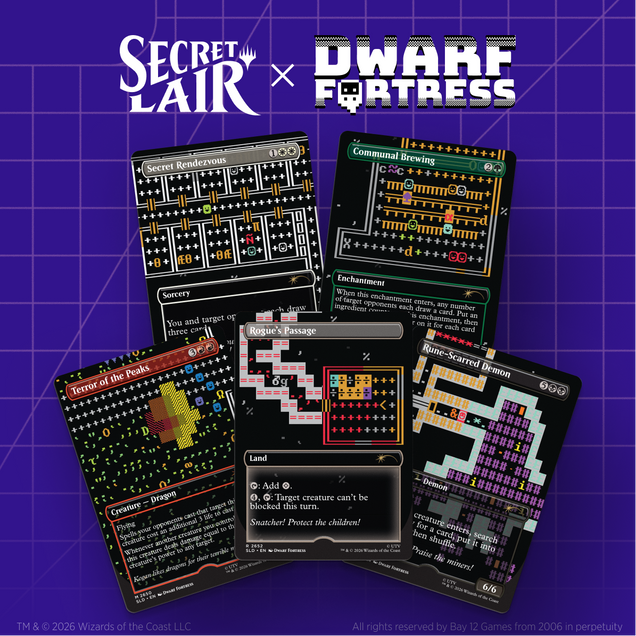 Magic the Gathering - Secret Lair x Dwarf Fortress - Create New World - Non-Foil