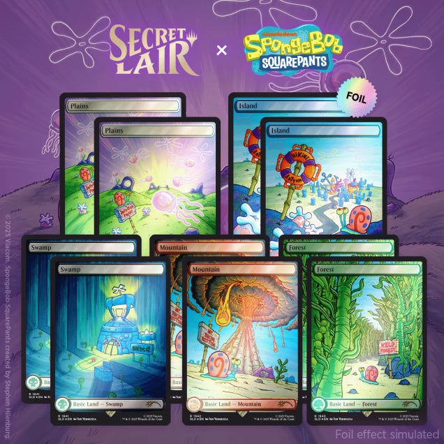 Magic the Gathering - Secret Lair - Lands Under the Sea - Rainbow Foil