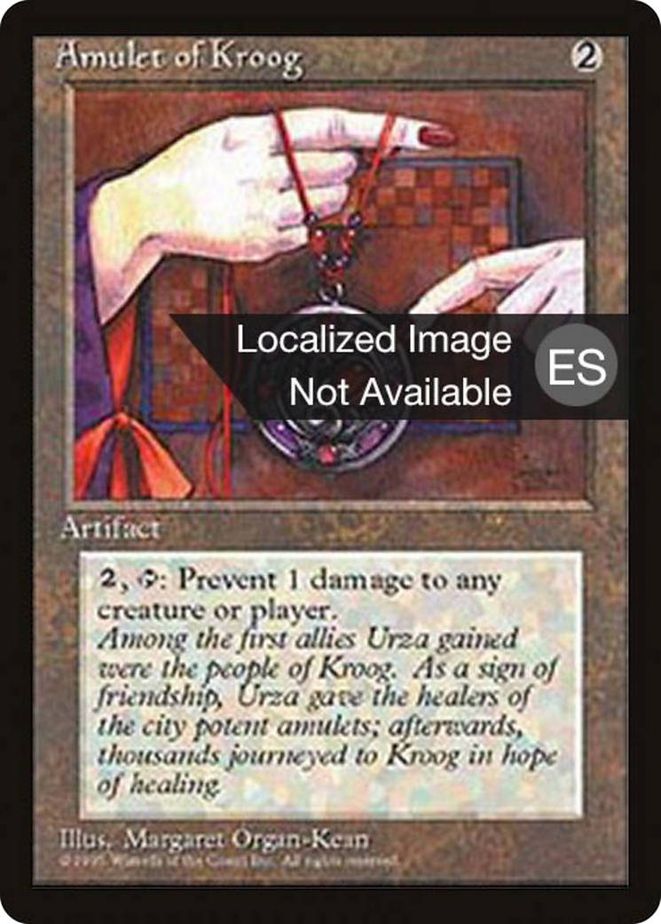 Amulet of Kroog (4BB-293) - Fourth Edition Foreign Black Border