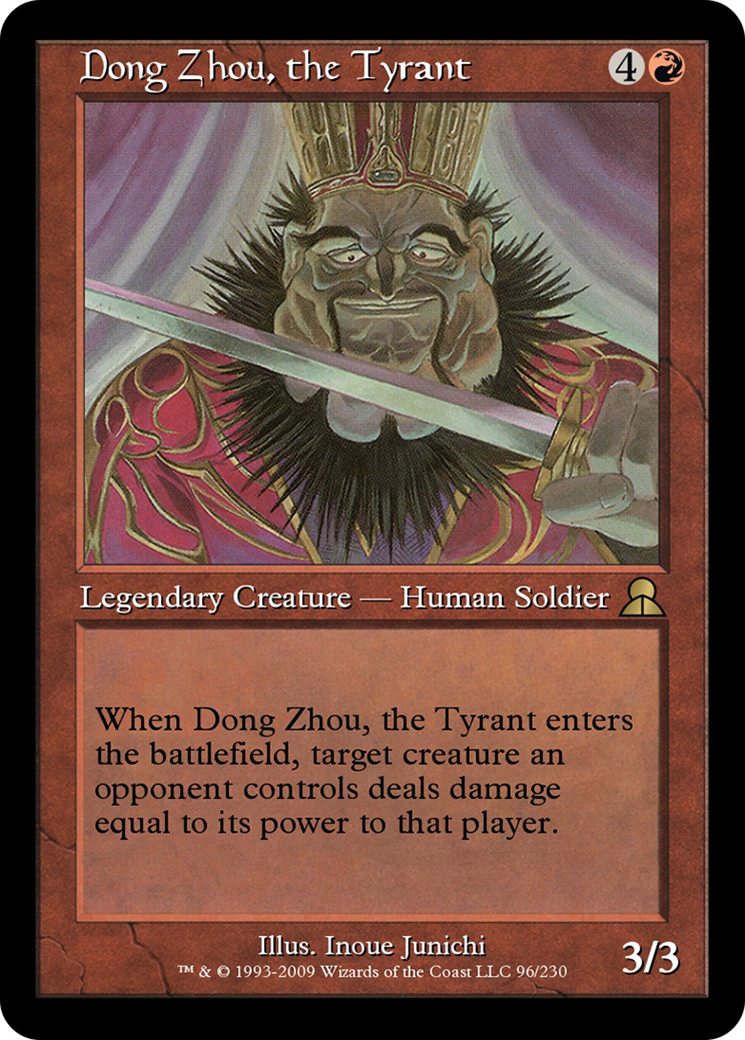 Dong Zhou, the Tyrant (ME3-096) - Masters Edition III Foil