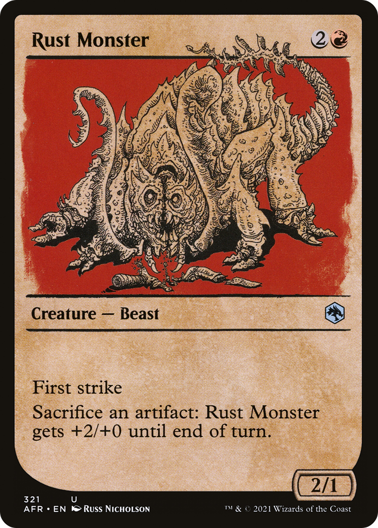 Rust Monster (Showcase) (AFR-321) - Adventures in the Forgotten Realms: (Showcase) Foil