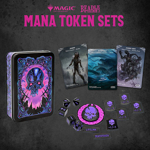 Beadle and Grimm's - Black Mana Metal Token Set